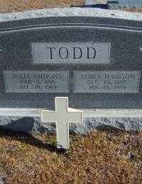 Julia Ammons &amp; James Madison Todd