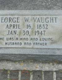 Vaught, George W marker