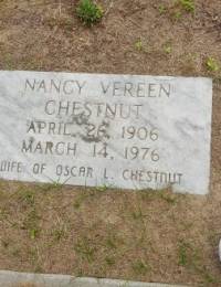 Nancy Chestnut Grave Stone