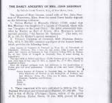 Darcy Ancestry of Mrs John Sherman