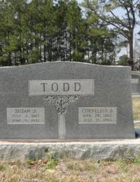 Cornelius Benjamin Todd headstone