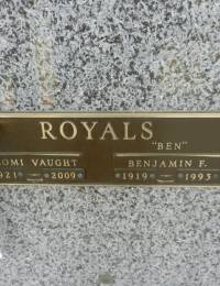 Benjamin F and Naomi Vaught Royals