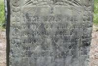 Hannah Hammond Hawkins Barron Headstone, 1685