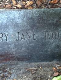Mary Jane Todd in Holly Hill cemetery