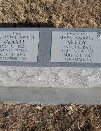 Anthony Sweet Vaught Grave Marker