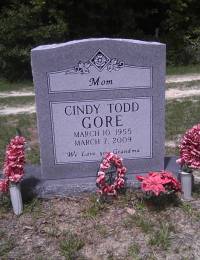 Gore, Cindy Lou Todd Gravestone