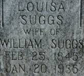 Findagrave Louisa Stevens Suggs