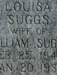 Findagrave Louisa Stevens Suggs