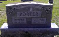 Gardner and Stella Porter&#039;s Headstone