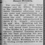 Marriage of Harper / Weinberg