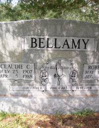 Robert Llewellyn Bellamy 1899 - 1967 Claudie Bell Cox 1907 - 1988 Bellamy Cemetery