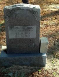 E. Amanda West Todd headstone