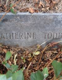 Catherine Todd -- Grave Marker in Holly Hill Cemetery in Loris, Horry County, South Carolina