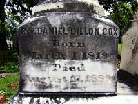 Rev Daniel Dillon Cox headstone 1