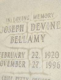 Joseph Devine Bellamy 1920 - 1996 Bellamy Cemetery