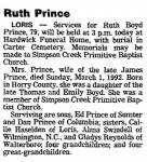 Ruth Boyd Obit.