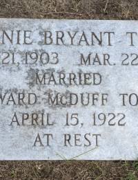 Mannie Bryant Todd marker