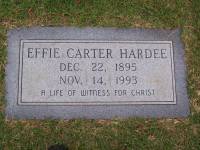 Hardee, Effie Carter