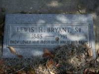 Lewis H. Bryant Headstone