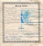 Marriage License of R.B. and Reba Todd-001