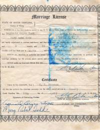 Marriage License of R.B. and Reba Todd-001