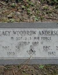 Anderson, Lacy Woodrow &#039;L W&#039; Grave Marker