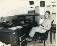 R. B. Todd in his office in prison