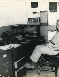 R. B. Todd in his office in prison