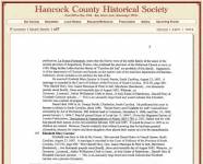 Elizabeth Garnier mentioned in Hancock Historical Society
