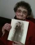 Gladys with picture of Johnnie