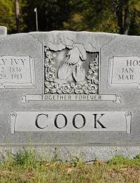 Hosea Cook &amp; Emely Amelia Ivy Headstone