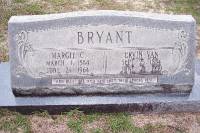 Margie Chestnut and Ervin Van Bryant headstone