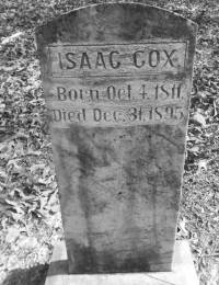 Isaac Cox Headstone