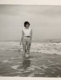 Margaret Hardee Jacobs at beach