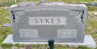 Dougle and Dollie Sykes headstone
