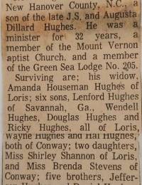 Rev Thomas E Hughes obituary