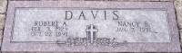 Robert Alvin &amp; Jaunita Nancy Bryant Davis Headstone