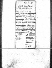 Certificate of Pension for William Hardee