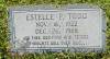 Estelle Prince Todd headstone