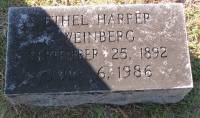 Ethel Harper Weinberg stone