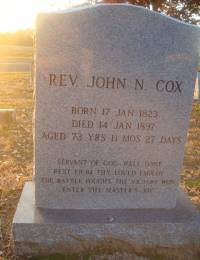 John N Cox Tombstone