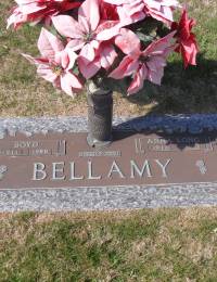 Albert Boyd Bellamy &amp; Wife Anna Mae Long Headstone