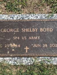 BOYD, George Shelby (1944-2020) Military grave marker Hillcrest Cemetery Conway, Horry County, South Carolina, United States Sh