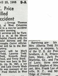 G.T. Prince is killed in accident
