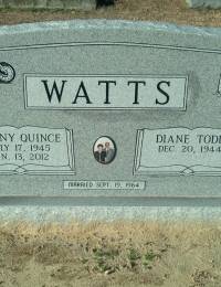 Danny Quince Watts headstone