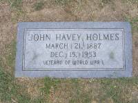 John Havey Holmes Gravestone