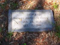 Thomas Jefferson Vaught 1858 - 1946 Tilly Swamp Bap Ch Cemetery