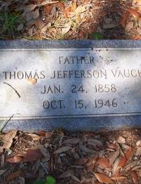 Thomas Jefferson Vaught 1858 - 1946 Tilly Swamp Bap Ch Cemetery