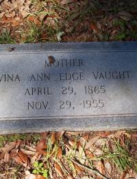 Vina Ann Edge 1865 - 1955 Tilly Swamp Bap Ch Ceme