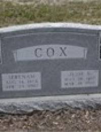 Jessie S &amp; Serenam Cox Grave Marker Cox Family Cemetery